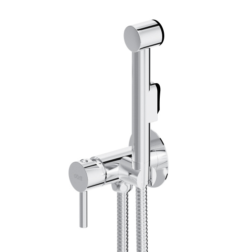 Гигиенический душ со смесителем Dorff Logic D3075000 хром/серый - фото 2