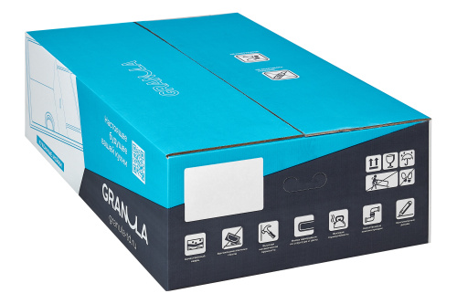 Кухонная мойка Granula 7805, ШВАРЦ 78х50 цвет черный поверхность матовая - фото 2