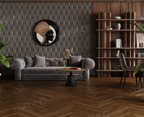 Ламинат Norland Elegant Herringbone Strong LF304-22 Дуб Треско толщина 1.2 см 34 класс 600х100 - фото 2