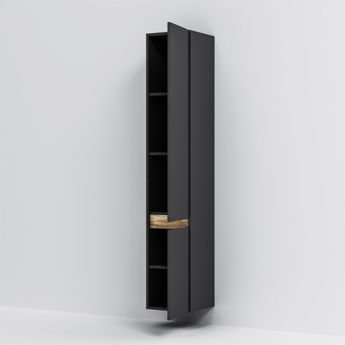 Шкаф-пенал Am.Pm X-Joy M85ACHR0306BM 30х32х166 подвесной цвет черный - фото 4