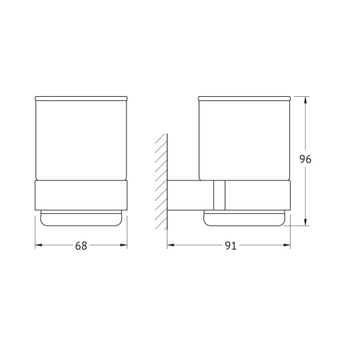 Стакан Artwelle SCHWARZ 7721 - фото 2