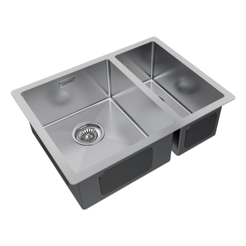 Кухонная мойка Paulmark GERBERG 59/2S UNI PM225944-BSL 34х39 цвет брашированная нержавеющая сталь поверхность матовая - фото 2