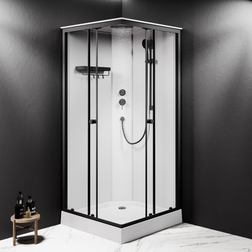 Душевая кабина Am.Pm X-Joy W94C-403-090BT 90х90 квадратная без крыши ориентация универсальная - фото 3