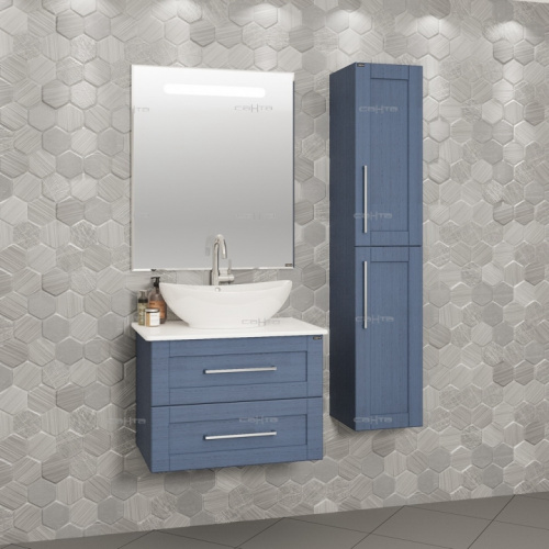 Шкаф-пенал СанТа Венера 521002 30х31х150 подвесной цвет дуб адриатика - фото 2