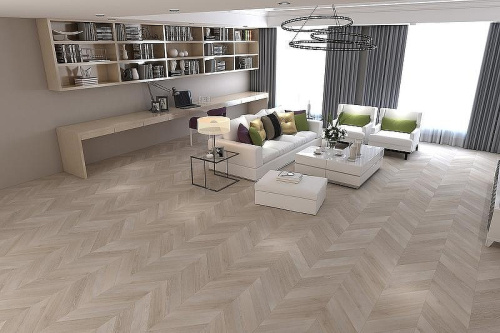 Кварцвиниловая плитка Damy Floor CHEVRON LVT DF02-Ch-LVT Пале-Рояль толщина 0.25 см 43 класс 600х127 - фото 4