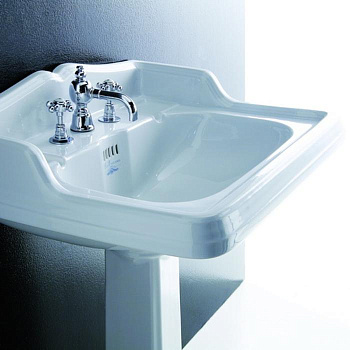 Раковина из санфаянса Simas Arcade AR824bi*3 68х54 подвесная цвет белый 3 отверстия под смеситель