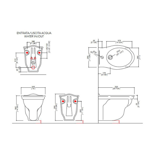 Биде Devon Devon Westminster IBBID1FSWES подвесное - фото 2