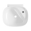 Раковина из сантехнического фарфора Lavinia Boho Bathroom Sink 33311126 50х50 напольная цвет белый 1 отверстие под смеситель