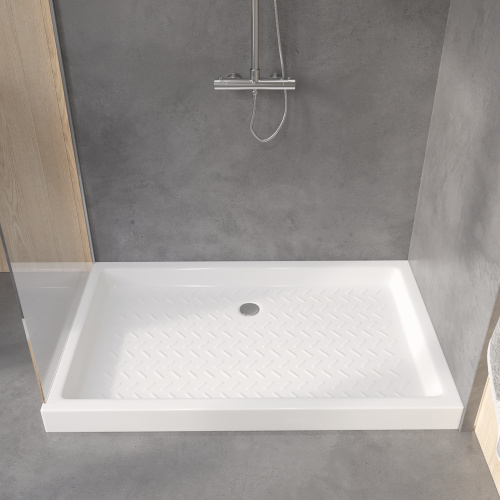 Душевой поддон RGW CER 19170384-01 80х140 керамика белый - фото 2