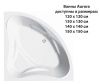 Ванна акриловая C-Bath CBS001003 140х140 угловая четверть круга