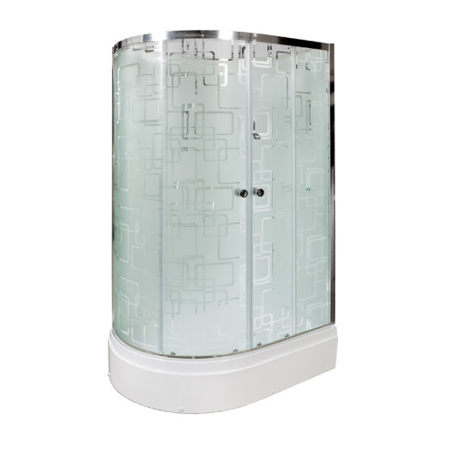 Душевая кабина AvaCan EM2712RNGM 120х80 асимметричная без крыши ориентация правая - фото 2