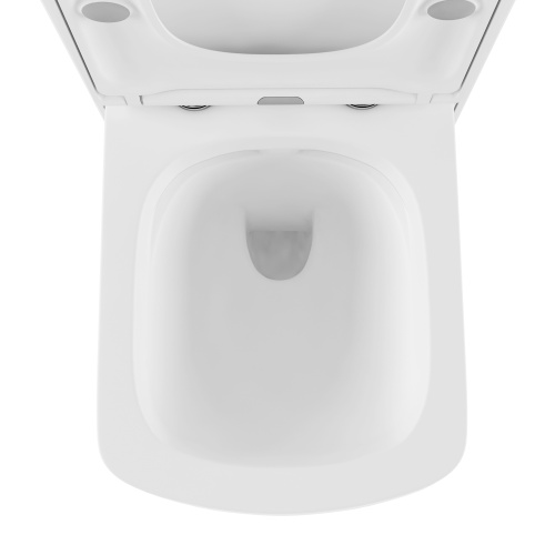 Унитаз подвесной Lavinia Boho Aveo 3306002R белый глянцевый с сиденьем микролифт безободковый каскадный смыв - фото 4