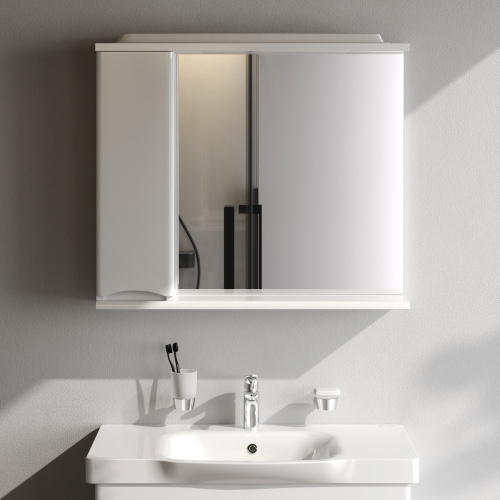 Зеркало-шкаф Am.Pm Like M80MPL0801WG 80х15х78 подвесной цвет белый - фото 3