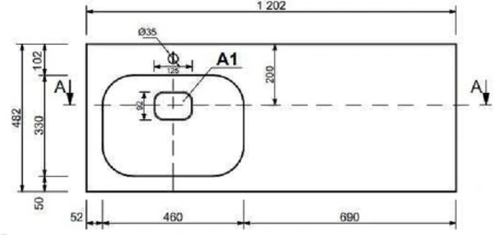 Тумба TA-MBO-60NR-blanco + Раковина ФР-00006480 Taliente