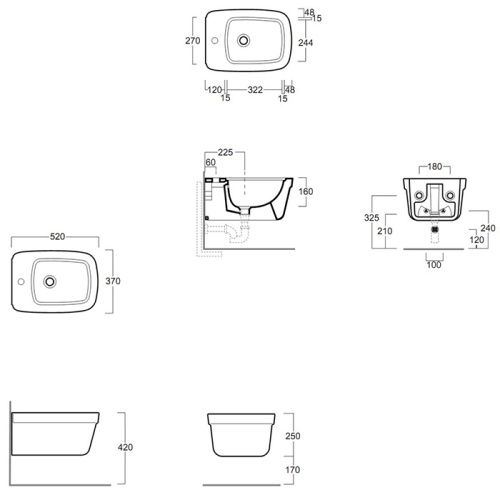 Биде Simas Evolution EVO19bi*1 подвесное - фото 2