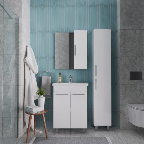 Зеркало-шкаф Grossman Нео 207023-1K 70х16х67 подвесной цвет белый - фото 3