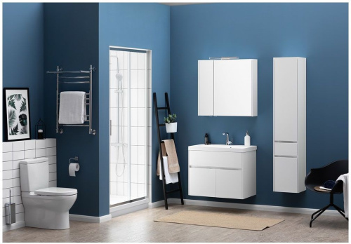 Тумба с раковиной Aquanet Латина 00212836 80х45х65 напольная/подвесная цвет белый - фото 5