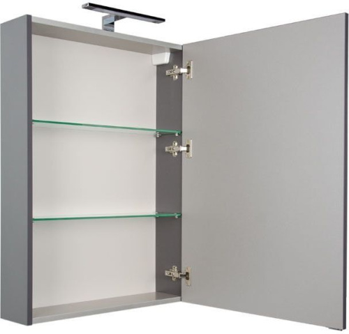 Зеркало-шкаф Aquanet Алвита 00183989 60х17х85 подвесной цвет серый - фото 5