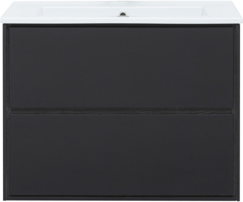 Тумба под раковину Aquanet Милан 00269303 80х45х64 подвесная цвет черный - фото 5