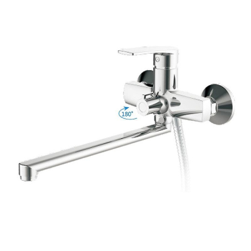 Cмеситель для ванны и душа Haiba HB22587 настенный хром - фото 2