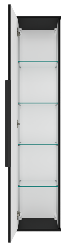 Шкаф-пенал Brevita Savoy SAV-05035-030 35х34х165 подвесной цвет черный - фото 3