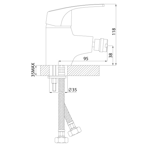 Смеситель Rossinka D D40-51 на биде хром - фото 2