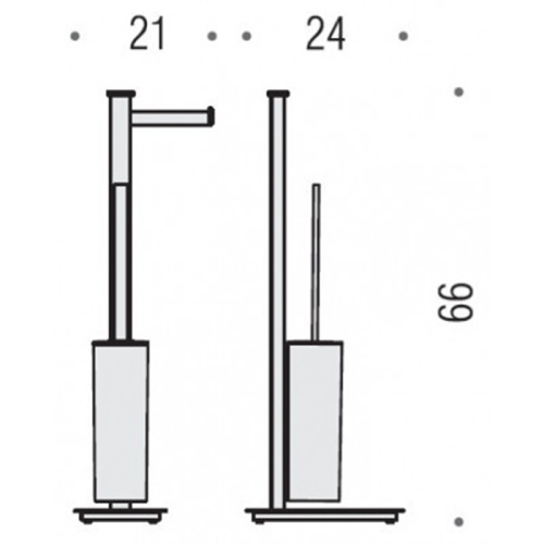 Стойка с аксессуарами для ванной Colombo Units B9107D.NM - фото 2