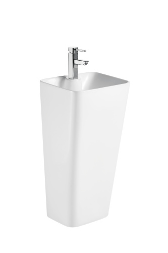 Раковина из сантехнического фарфора Cerutti SPA CT7830 43х36 напольная цвет белый 1 отверстие под смеситель