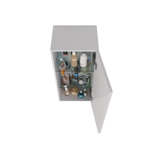 Шкаф-пенал LeMark Veon LM01V35PL 35х30х85 подвесной цвет белый - фото 4