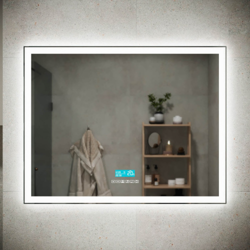 Зеркало в ванную Sancos City 2.0 CI2.900 90х70 цвет белый - фото 4