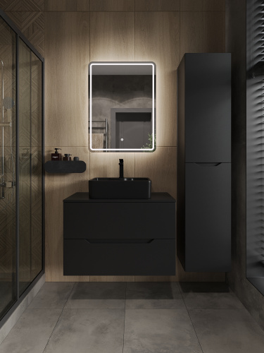 Тумба с раковиной Orange Line Li-80TubMDF+B01-475MB 81х46х68 - фото 5