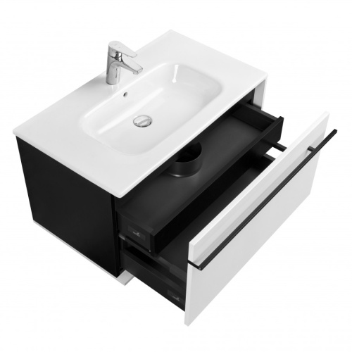 Тумба под раковину Roca Aneto 7857430806 79х45х43 подвесная цвет белый - фото 3