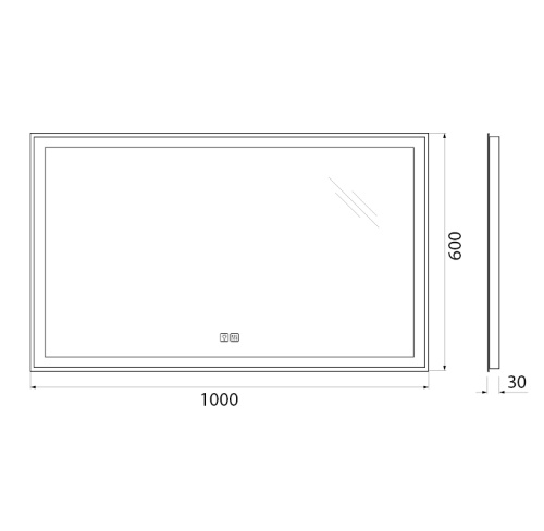 Зеркало в ванную BelBagno SPC-GRT-1000-600-LED-TCH-WARM 100х60 - фото 5