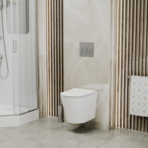 Клавиша смыва механическая Grossman Galaxy 800.T1.01.110.110 цвет хром матовый - фото 4