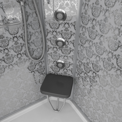 Душевая кабина Niagara Luxe 7715W 90х90 четверть круга с крышей ориентация универсальная - фото 4