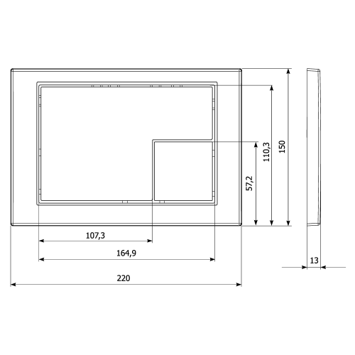 Клавиша смыва механическая KK POL M10 SPP/374/SG/K цвет золото - фото 2