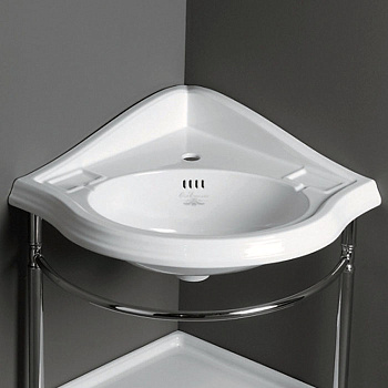 Раковина из санфаянса Simas Arcade AR884bi*1 58х53 подвесная цвет белый 1 отверстие под смеситель