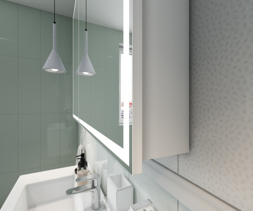 Зеркало-шкаф Континент Allure МВК044 100х15х80 подвесной цвет белый - фото 5