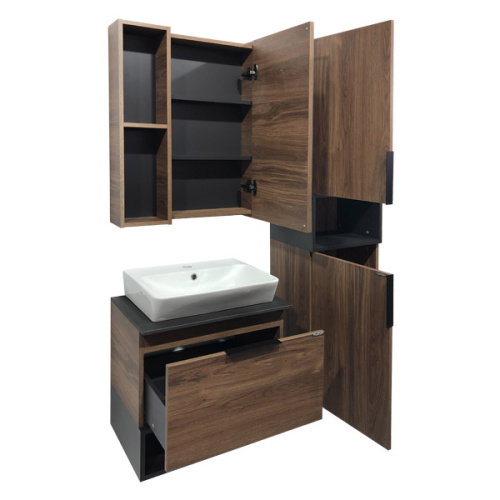 Зеркало-шкаф Comforty Штутгарт 00004151036CF 60х15х80 подвесной цвет дуб темно-коричневый - фото 3