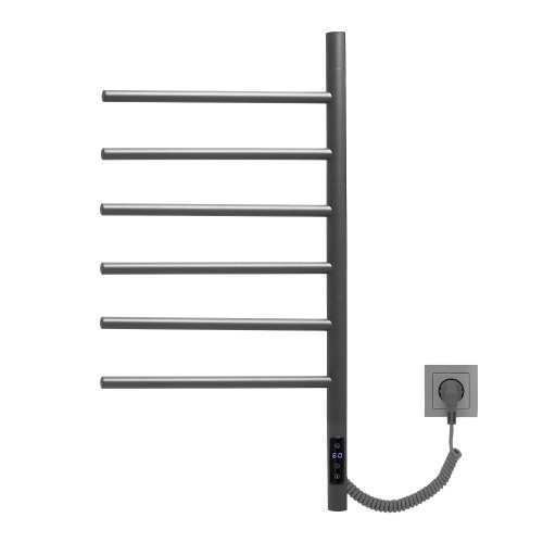 Полотенцесушитель Vincea VTD-1S2CGE 43х80 электрический графит - фото 2