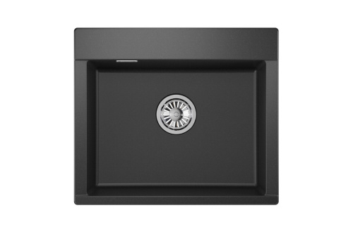 Кухонная мойка Granula 5804, ЧЁРНЫЙ 58х50 цвет черный поверхность матовая - фото 2