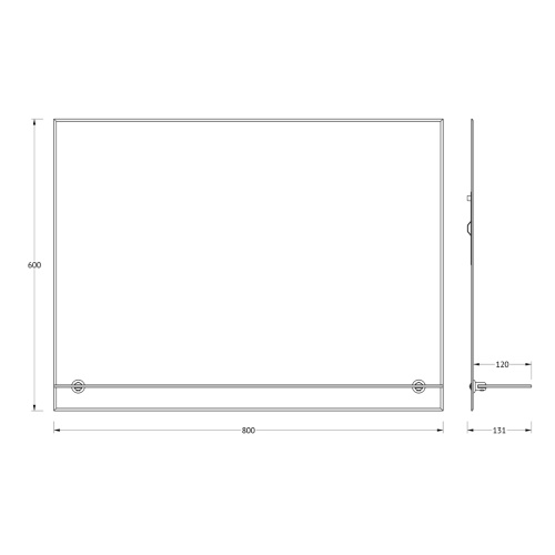 Зеркало в ванную Evoform Attractive BY 0516 80х60 цвет хром - фото 2