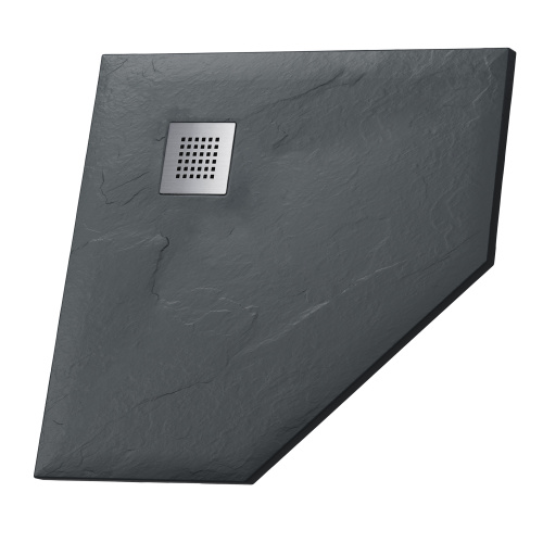 Душевой поддон Grossman Strong GR-S2100100D 100х100 искусственный камень графит без ножек