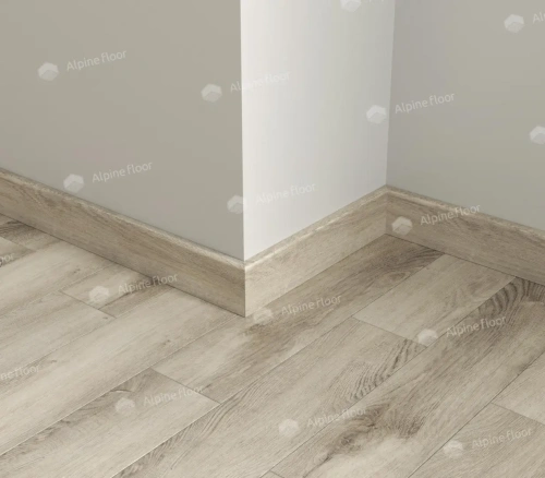 Напольный плинтус Alpine Floor Parquet Light SK 13-15 Серый толщина 1.25 см 2200х80 - фото 2