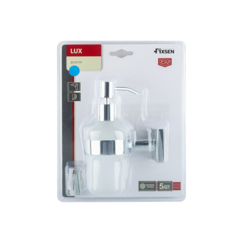 Дозатор жидкого мыла Fixsen Lux chrome FX-15012 - фото 4