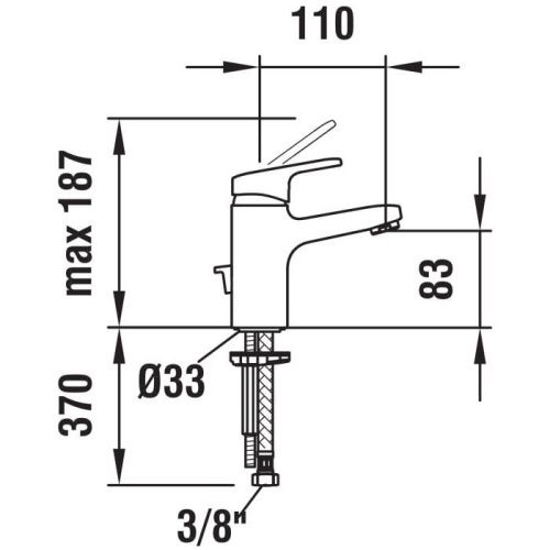 Смеситель Laufen Citypro HF500902100000 на раковину хром - фото 2