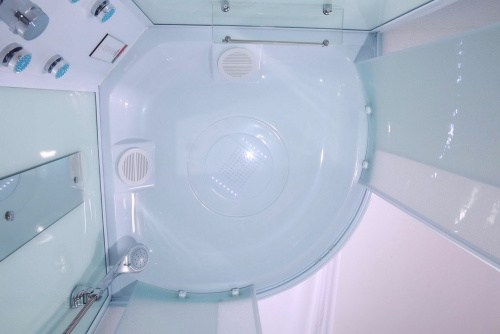 Душевая кабина Timo Eco TE-0701 100х100 четверть круга с крышей ориентация универсальная - фото 5