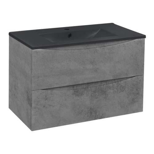 Тумба под раковину Vincea Mia VMC-2MC750BT 75х50х46 подвесная цвет серый - фото 5
