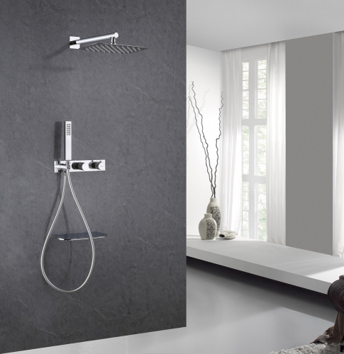 Душевая система ABBER AF8750 встраиваемая в стену с термостатом - фото 2