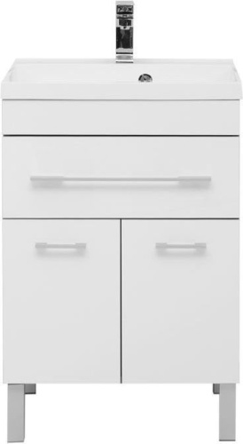 Тумба с раковиной Aquanet Верона 00287667 58х48х88 напольная цвет белый - фото 3